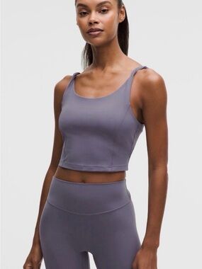 Lululemon Align Twist Strap Crop Tank ~grape mist~ Size XL NWT $68 MSRP 🌟